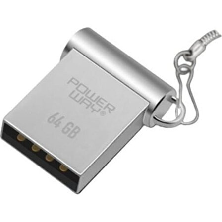 Powerway 64 GB Metal Mini USB Flash Bellek Powerway USB 3.0