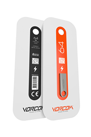 Vorcom 64 GB Usb Flash Bellek (Yüksek Hızlı) Metal Usb 3.0 Data Traveler Okuma Hızı Up to 100 MB/s