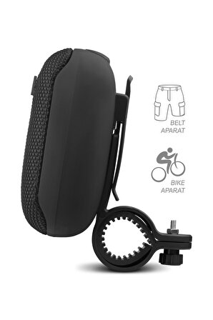 Bisiklet, Motorsiklet Uyumlu Gidon Kemer Aparatlı Hafıza Kartı Usb Girişli Bluetooth Hoparlör