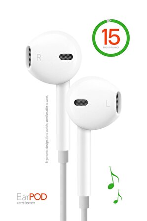 Powerway EardPod iPhone 15 Type-C Kulaklık Usb-C Tüm Cihazlar İle Uyumlu