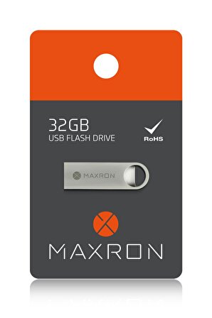 MAXRON 32 GB Flash Bellek Metal Gövde Ömür Boyu Garantili Güvenli Usb Bellek Data Traveler