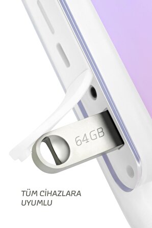 MAXRON 64 GB Flash Bellek Metal Gövde Ömür Boyu Garantili Güvenli Usb Bellek Data Traveler