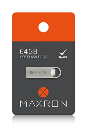 MAXRON 64 GB Flash Bellek Metal Gövde Ömür Boyu Garantili Güvenli Usb Bellek Data Traveler