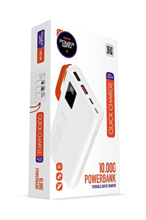 Powerway QC10 10000 mAh Hızlı Şarj Powerbank