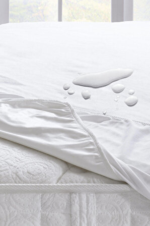 Yataş Micro Fit 160 x 200 Su Geçirmez Alez Beyaz