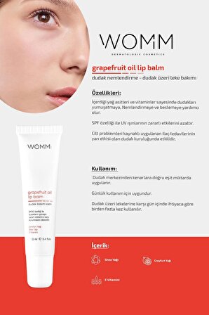 Womm Dudak Bakım Kremi - SPF30 - 12 ml