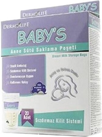 Dermolife Baby's Süt Torbası 20'li