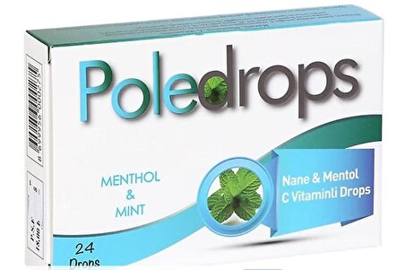 Poledrops Nane & Mentol C Vitaminli Pastil 24'lü 869995600075