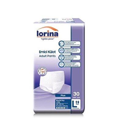 LORİNA 6 DAMLA KÜLOT LARGE  120 ADET