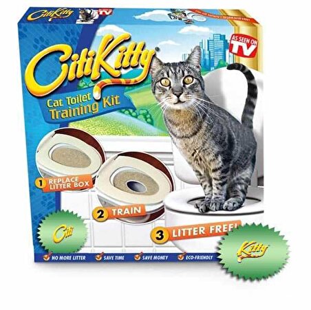 Citikitty Kedi Tuvalet Eğitim Seti - Kum Masrafından Kurtulun