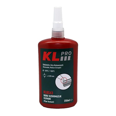 KLPRO KLCS43-250 250ml Cıvata Sabitleyici