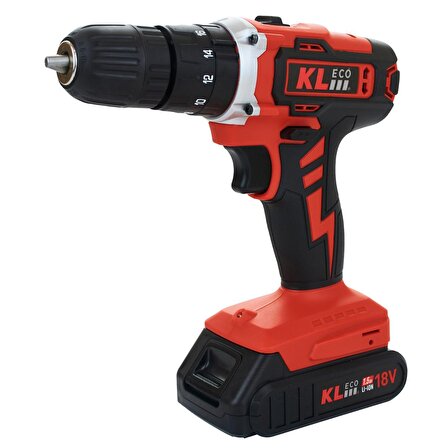 Kleco KETM1875 18V/1.5Ah. Akülü Darbeli Matkap ve 750W Avuç Taşlama Set