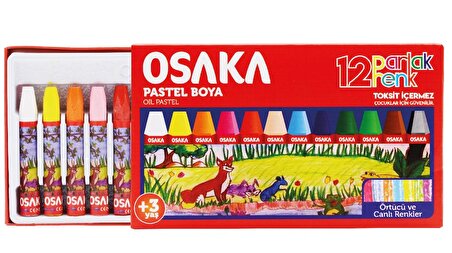 Osaka 12 Renk Pastel Boya