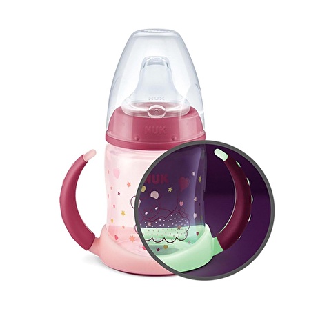 Nuk First Choice Plus PP Learner Glow Night 150 ML 215326 Pembe