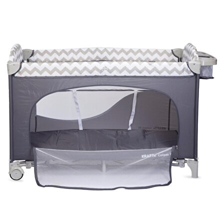Kraft Calipso Bedside Anne Yanı Oyun Parkı 70X120 Cm Light Grey