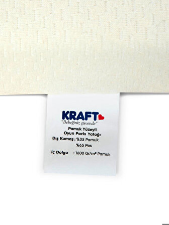 Kraft  Pamuk Oyun Parkı Yatağı 70x110 cm Beyaz