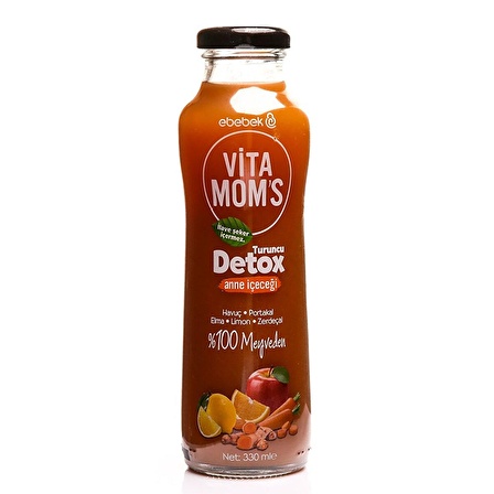 Vitamoms Anne Detoks İçeceği Turuncu Meyveler 330 ml