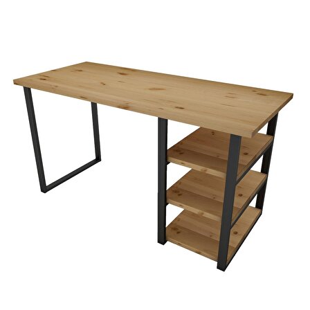 Woodesk Cpt4610-140 Çalışma Masası Ahşap 75 x 140 cm Açık Ceviz 