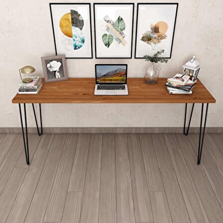 Woodesk Cpt4619-180 Çalışma Masası Ahşap 50 x 180 cm Ceviz 