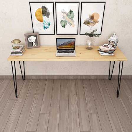 Woodesk Cpt4620-180 Çalışma Masası Ahşap 50 x 180 cm Açık Ceviz 