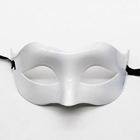 Beyaz Renk Masquerade Kostüm Partisi Venedik Balo Maskesi (44DEX34)