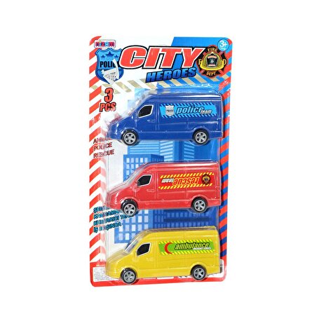 FABBATOYS 3'Lü Minibüs (Ambulans,Polis,İtfaiye)