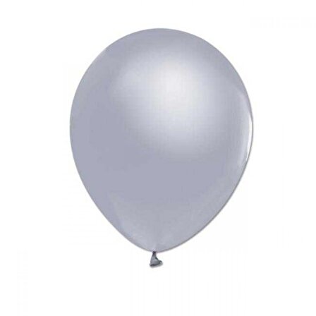 Metalik Gümüş Lateks Balon 12 inç