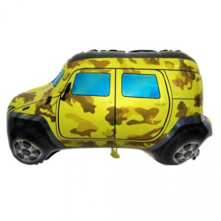 sarı Jeep Folyo Balon