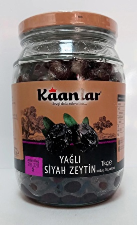 Doğal Salamura Yağlı Siyah Zeytin (291-320) 1 kg