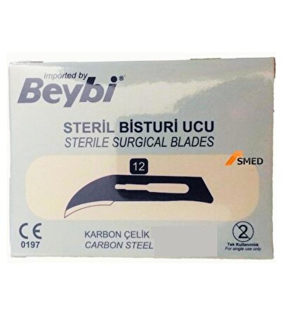 BEYBİ - BİSTÜRİ UCU NO : 12 - 100 ADET - 1 PAKET