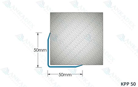 Alüminyum Köşe Koruma Profilleri Genişlik 50x50 mm (3 Metre * 10 adet)
