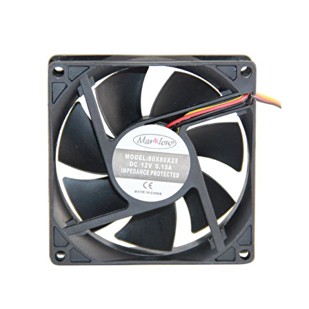 MARXLOW IC-216 FAN 80X80X25 MM 8X8 12 VOLT DC 3 KABLOLU FAN (4434)