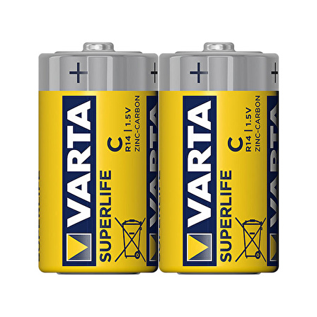 VARTA SUPERLIFE ÇİNKO ORTA BOY C PİL 24LÜ PAKET FİYAT (44Pyr34)