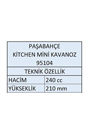 Paşabahçe kitchen mini cam vakum kapaklı kavanoz 6 lı 240cc
