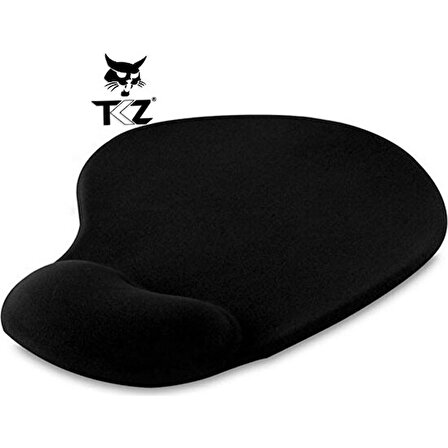 Lunatic Oval Ağrı Kesici Özellikli Siyah Ergonomik Suya Dayanıklı Bileklikli Mouse Pad