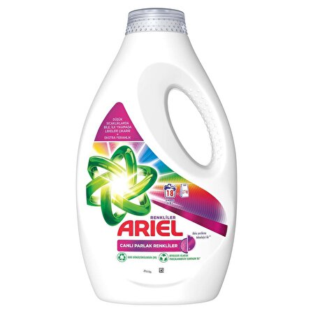 Ariel Canlı Parlak Renkliler Sıvı Çamaşır Deterjanı 18 Yıkama