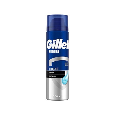 Gillette Traş Jeli Serries Charcoal 200 ml. (4'lü)