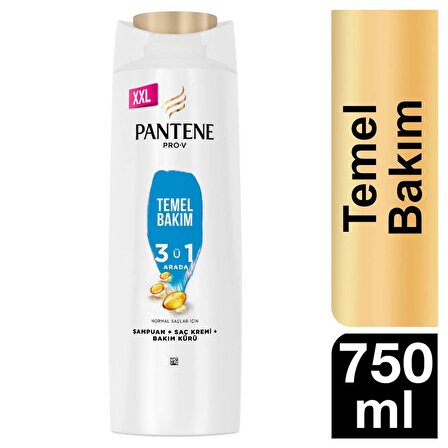 Pantene 3'ü 1 Arada Kepeğe Karşı Etkili Şampuan 750 ml