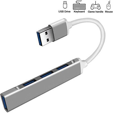 Daytona 809-AA Macbook Uyumlu USB To 4* USB 3.0 Splitter 5 Gbps Çevirici Hub Adaptör