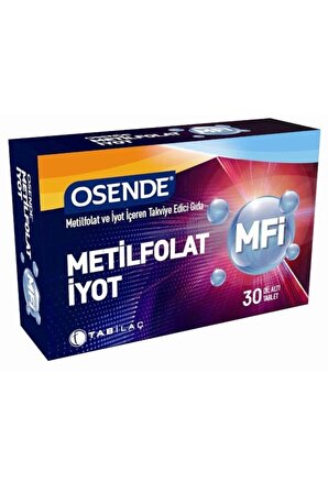 OSENDE Mfı Metilfolat Iyot 30 Tablet 8680133000812