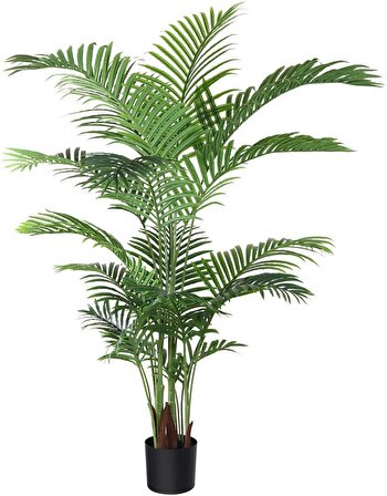 Yapay Ağaç Areka Ağacı Palmiye Ağacı Salon Bitkisi 180cm 17Yaprak