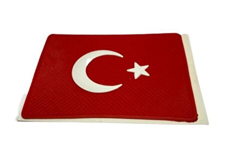 Türk Bayrağı Kaydırmaz Ped Telefon Tutucu