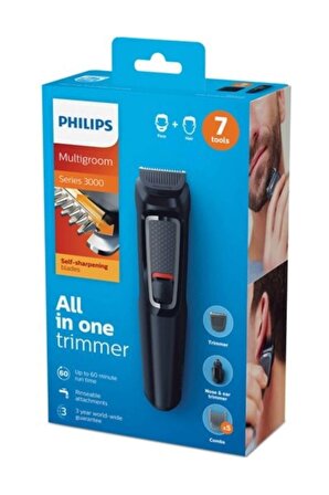 Philips MG3720/15 Kablosuz Kuru Saç-Sakal-Burun Çok Amaçlı Tıraş Makinesi 
