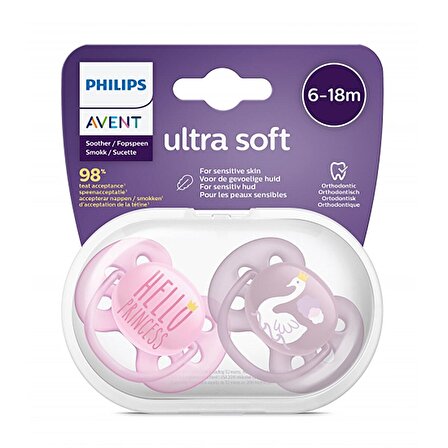 Philips Avent Kız Bebek Ultra Soft 6-18 Ay Desenli Yeni Model