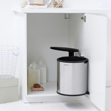 Brabantia Çöp Kutusu 15 lt Dolap İçi Briliant Steel 418181 