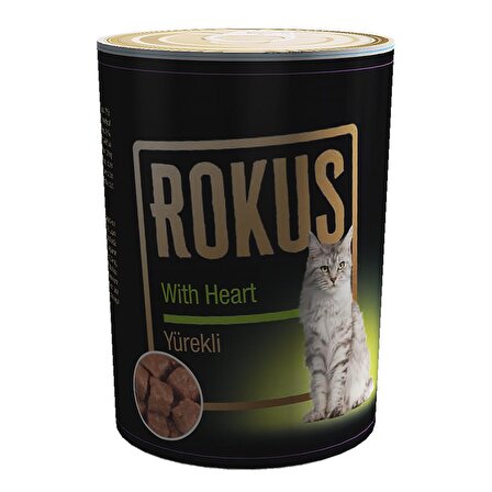 Rokus Yürekli Kedi Konserve Mama 410 gr