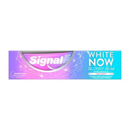Signal White Now Glossy Shine+Gloss Beyazlatma Diş Macunu 75 ml 
