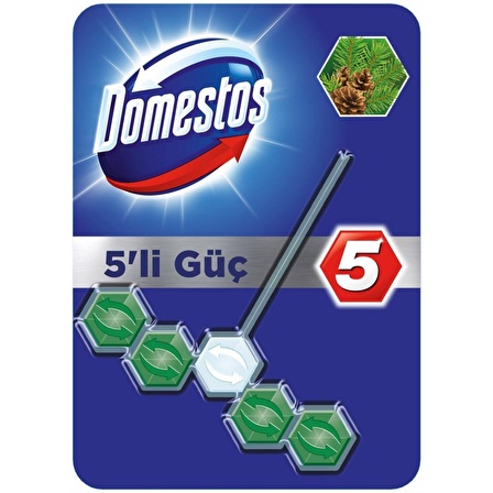 DOMESTOS WC BLOK L 5Lİ GÜÇ CAM FERAHLIĞI 55GR