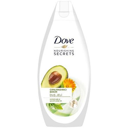 Dove Nourishing Secrets Avokado Aromalı Nemlendirici Tüm Ciltler İçin Kalıcı Kokulu Duş Jeli 500 ml