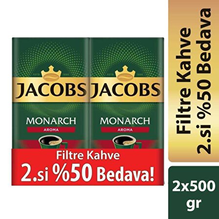 Jacobs Monarch Öğütülmüş Filtre Kahve 2 x 500 gr